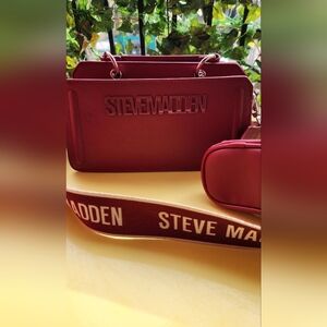 Steve Madden Burgundy Crossbody Bag